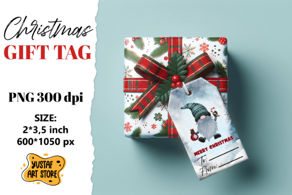 Christmas Gift Tags: Gnome Lab Illustrations