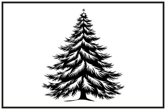 Christmas Winter Tree Silhouette: Essential Illustrations
