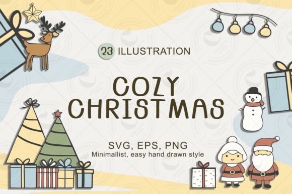 Cozy Minimalist Christmas Illustrations Review