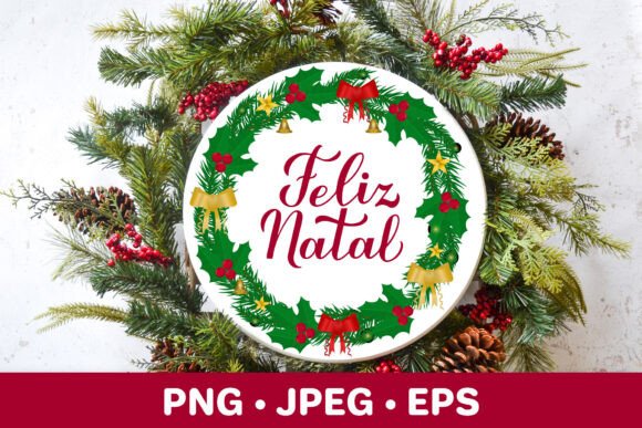 Feliz Natal Sublimation: Christmas Illustrations