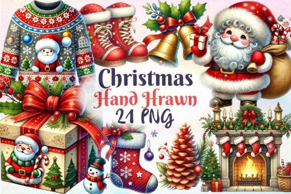 Hand-drawn Christmas Clipart: Illustrations Review