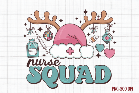 Nurse Squad, Nurse Christmas Png: Festive Illustrations