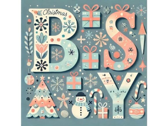 Pastel Christmas Letters Review: Soft Illustrations