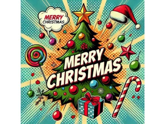 Pop Art Christmas Illustrations Review