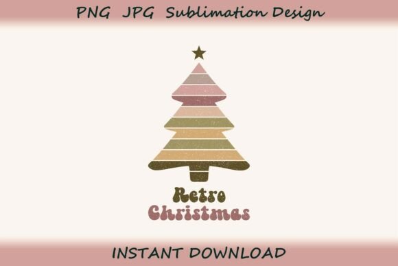 Retro Christmas Tree Illustrations Review