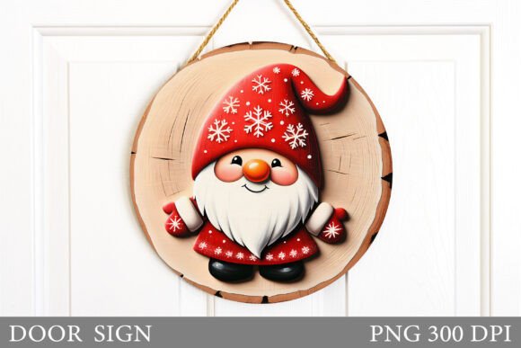 Reviewing Christmas Gnome Door Sign Sublimation Illustrations