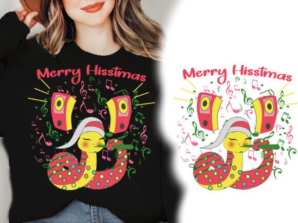 Snake Merry Hisstmas Christmas Illustrations