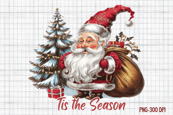 Tis the Season Santa Gnomes Illustrations Review