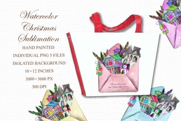 Watercolor Christmas Sublimation PNG Review