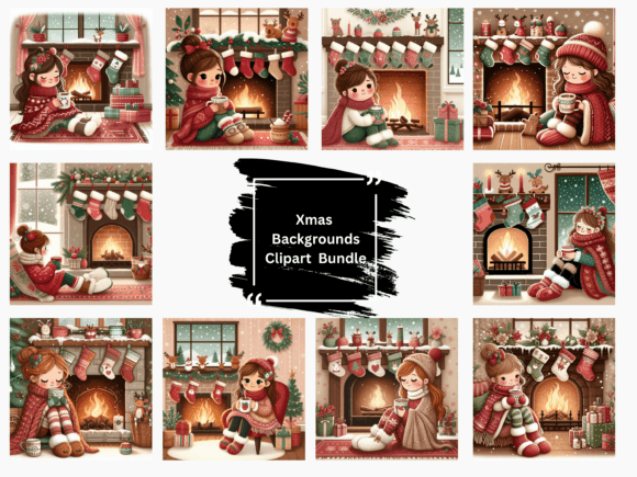 Whimsical Christmas Illustrations for Branding